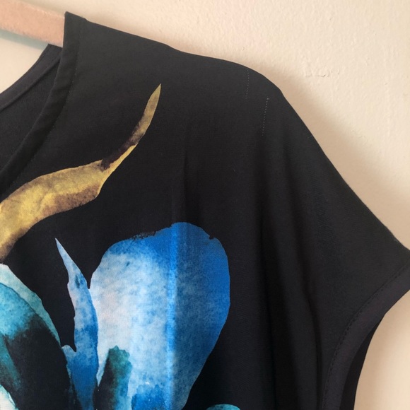 The Limited Collection Blouse Peony Watercolors Sz 2X BNWT Big Florals Office - Picture 4 of 13